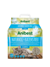 Natural wood clumping litter